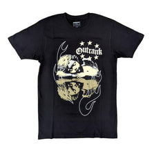 Load image into Gallery viewer, OUTRANK TEE BLACK/CREAM/GREEN LET'EM SLEEP ON YOU

