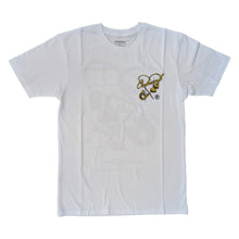 Load image into Gallery viewer, OUTRANK TEE WHITE/GOLD THEY LOVE TO HATE ME
