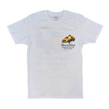 Load image into Gallery viewer, OUTRANK TEE WHITE/YELLOW/BLACK NEVER SLEEP
