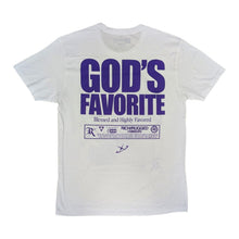 Load image into Gallery viewer, R&amp;R TEE CHOSEN WHITE/PURPLE/TEAL
