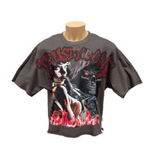 Load image into Gallery viewer, BKYS T1329 (TRUST NO ONE) GREY CROPPED SHIRT
