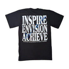Load image into Gallery viewer, MDM INSPIRE ENVISION ACHIEVE BLACK/BLUE/WHITE

