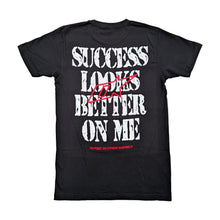 Load image into Gallery viewer, OUTRANK TEE BLACK/RED/WHITE SUCCESS LOOKS BETTER
