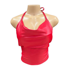 Load image into Gallery viewer, WC RED LEATHER TOP #YT5012
