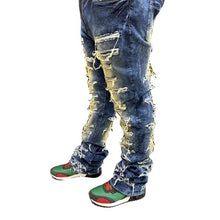 Load image into Gallery viewer, DARK INDIGO STACKED JEANS
