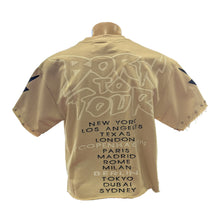 Load image into Gallery viewer, BKYS-T1118A Beige Blackout Cropped T-Shirt
