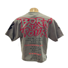 Load image into Gallery viewer, BKYS-T1118A Grey Blackout Cropped T-Shirt
