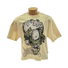 Load image into Gallery viewer, BKYS-T1282 Off-White Disaster Cropped T-Shirt
