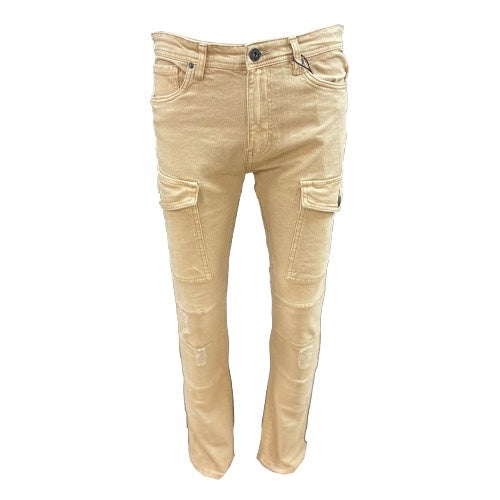KHAKI DENIM JEANS