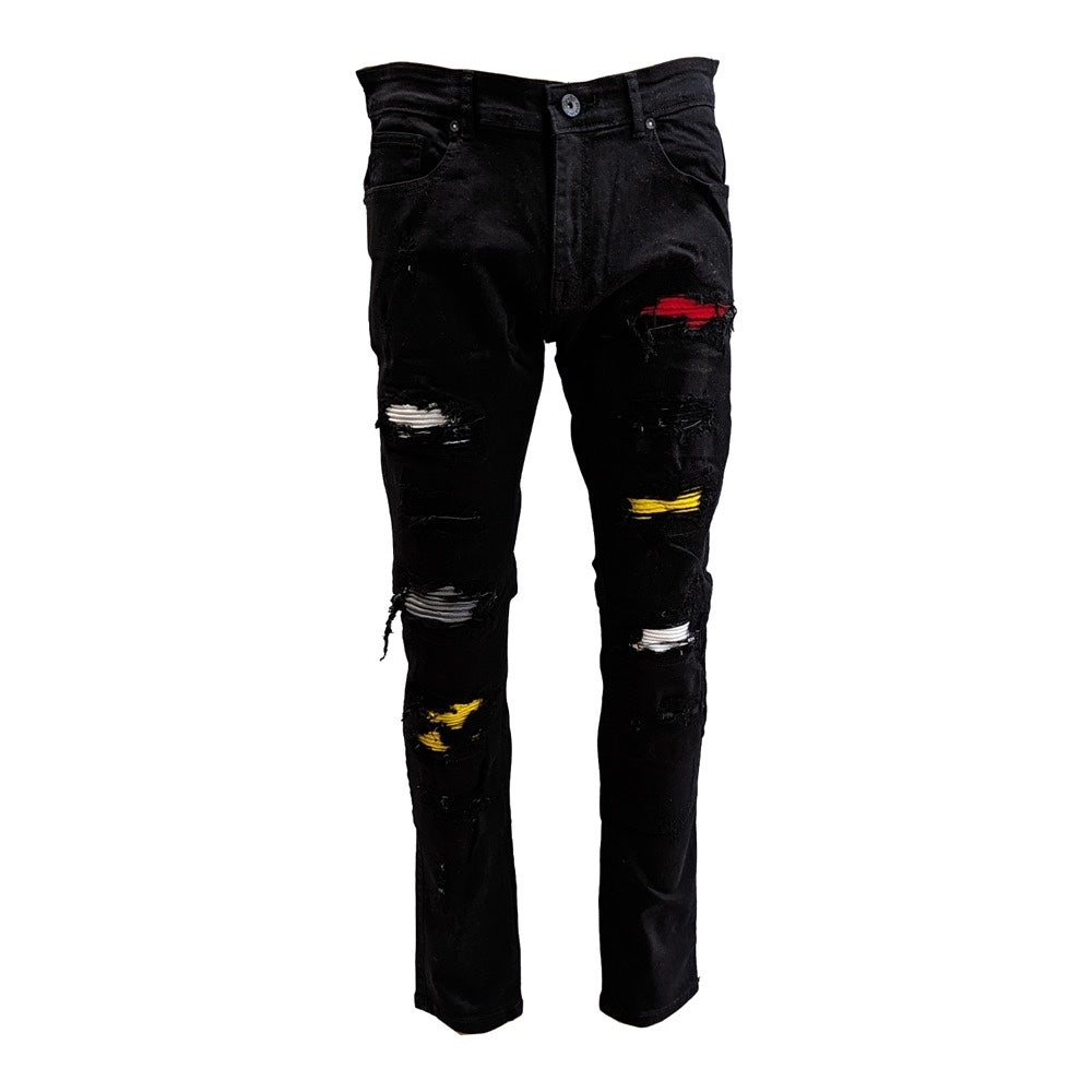 BLACK RAINBOW DENIM (FOCUS)