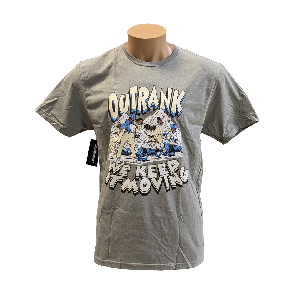 WE KEEP IT MOVING (GREY / CANARY YELLOW / LIGHT BLUE