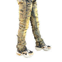 Load image into Gallery viewer, TAUPE STACKED JEANS
