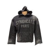 Load image into Gallery viewer, SYNDICATE SYNH_25(3) "PARIS CROP" HOODIE BLACK OS
