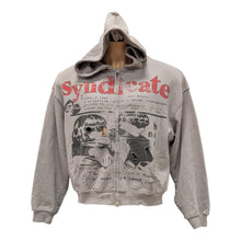 Load image into Gallery viewer, SYNDICATE SYNH_3 "NO HOPE" ZIP UP HOODIE GRAY WASHED
