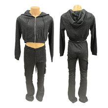 Load image into Gallery viewer, WC BLACK #YT3761 RHINESTONE TOP
