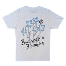 Load image into Gallery viewer, OUTRANK TEE WHITE/BLUE/GREY/BLACK BUSINESS IS BLOOMING
