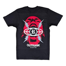 Load image into Gallery viewer, OUTRANK TEE BLACK/RED/WHITE NO QUIET WINS
