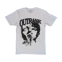 Load image into Gallery viewer, OUTRANK TEE WHITE/BLACK NO TALK
